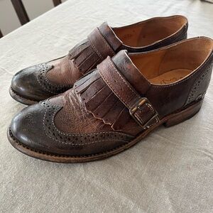 Bed Stu Dolly Cobbler Kiltie Wing Tip Genuine Leather Shoes
